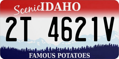 ID license plate 2T4621V
