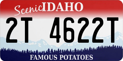 ID license plate 2T4622T