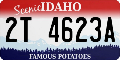 ID license plate 2T4623A