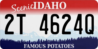 ID license plate 2T4624Q