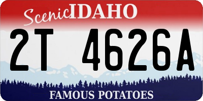 ID license plate 2T4626A