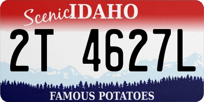 ID license plate 2T4627L