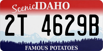 ID license plate 2T4629B
