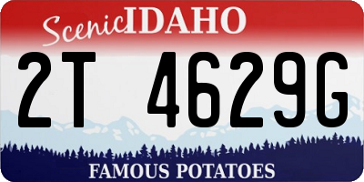 ID license plate 2T4629G