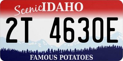 ID license plate 2T4630E