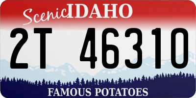 ID license plate 2T4631O