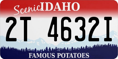 ID license plate 2T4632I