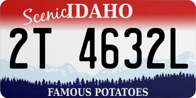 ID license plate 2T4632L
