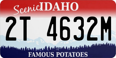 ID license plate 2T4632M