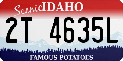 ID license plate 2T4635L