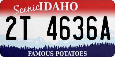 ID license plate 2T4636A