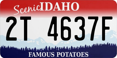 ID license plate 2T4637F