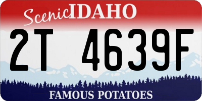 ID license plate 2T4639F