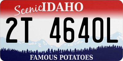 ID license plate 2T4640L