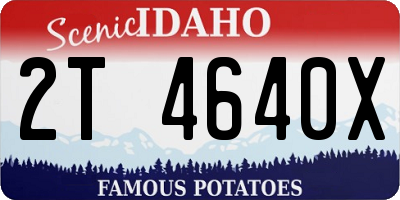 ID license plate 2T4640X