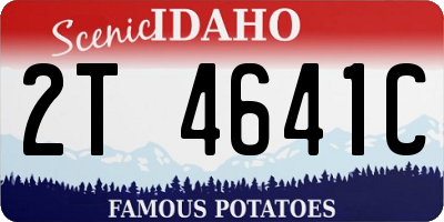 ID license plate 2T4641C
