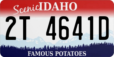 ID license plate 2T4641D
