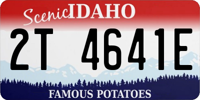 ID license plate 2T4641E