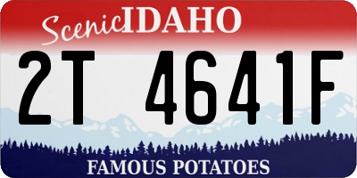 ID license plate 2T4641F