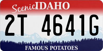 ID license plate 2T4641G