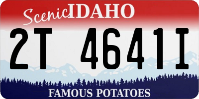 ID license plate 2T4641I