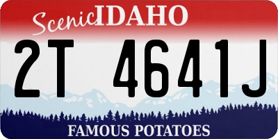 ID license plate 2T4641J