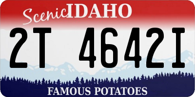 ID license plate 2T4642I