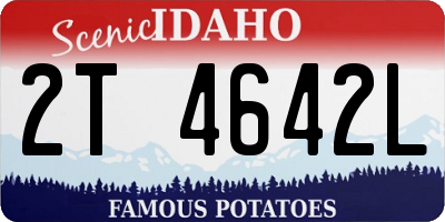 ID license plate 2T4642L