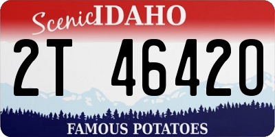 ID license plate 2T4642O