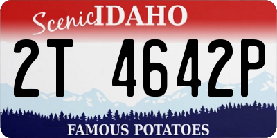 ID license plate 2T4642P