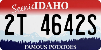 ID license plate 2T4642S