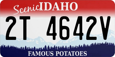 ID license plate 2T4642V