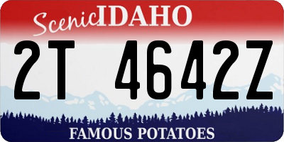 ID license plate 2T4642Z
