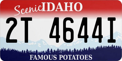 ID license plate 2T4644I