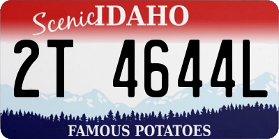 ID license plate 2T4644L