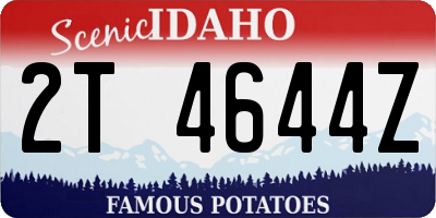 ID license plate 2T4644Z