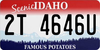 ID license plate 2T4646U