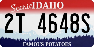 ID license plate 2T4648S