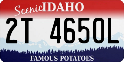 ID license plate 2T4650L