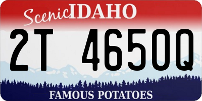 ID license plate 2T4650Q