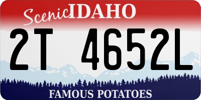 ID license plate 2T4652L