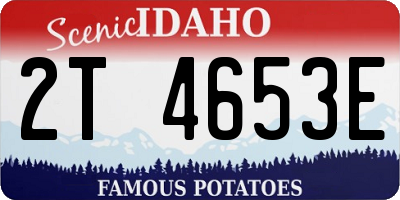 ID license plate 2T4653E