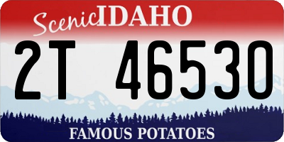 ID license plate 2T4653O