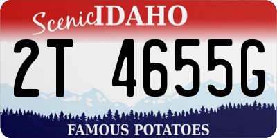 ID license plate 2T4655G