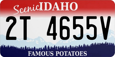 ID license plate 2T4655V