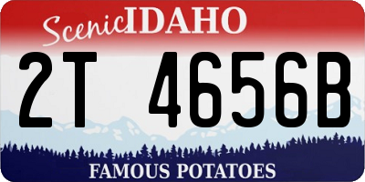 ID license plate 2T4656B