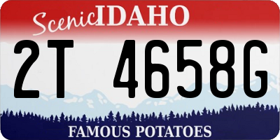ID license plate 2T4658G