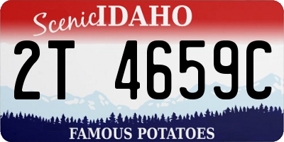 ID license plate 2T4659C