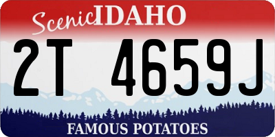 ID license plate 2T4659J