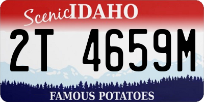 ID license plate 2T4659M